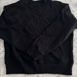 A New Day Black Sweatshirt with black crystals